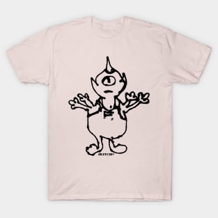 One Eyed Monster w Unihorn Sees All Feels All T-Shirt